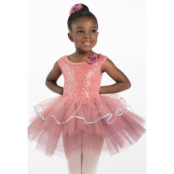 Dance Costume Weissman 14400 Intermediate Child Pink Layered Tutu Ballet Pageant - Picture 1 of 3